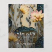 Lotus Light Awakening | Botanisches Design Flyer (Hinten)