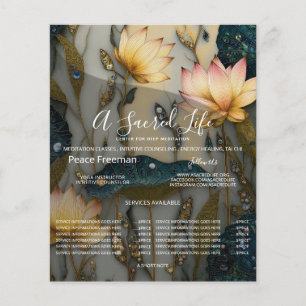 Lotus Light Awakening Botanisches Design Flyer