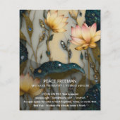 Lotus Light Awakening | Botanisches Design Flyer (Hinten)