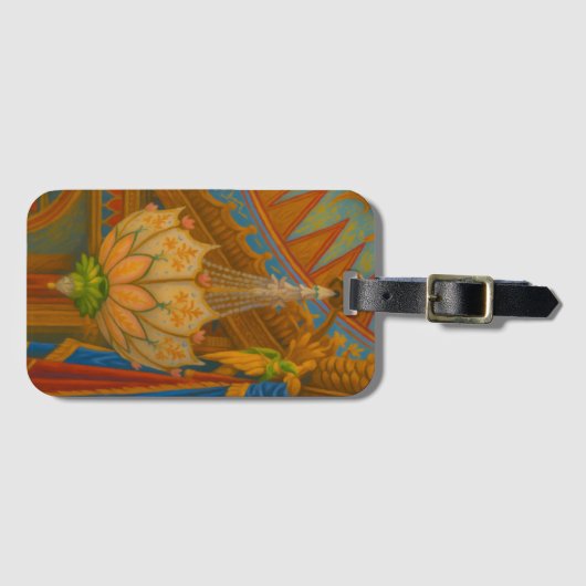 Lotus Light - Royal Pavilion Kronleuchter Print Gepäckanhänger (Vorderseite (Horizontal))