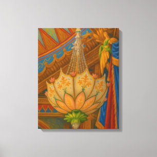 Lotus Light - Royal Pavilion Kronleuchter Print Leinwanddruck