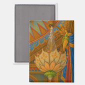 Lotus Light - Royal Pavilion Kronleuchter Print Magnet (Vorderseite/Rückseite)