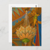 Lotus Light - Royal Pavilion Kronleuchter Print Postkarte (Vorne/Hinten)