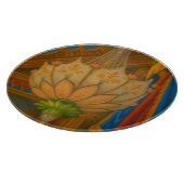 Lotus Light - Royal Pavilion Kronleuchter Print Schneidebrett (Ecke)