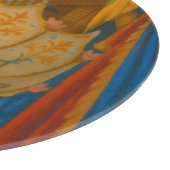 Lotus Light - Royal Pavilion Kronleuchter Print Schneidebrett (Ecke)