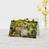 Lotus Lilies | Charles Courtney Curran Karte (Gelbe Blume)