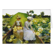 Lotus Lilies Charles Courtney Curran Note Card (Vorderseite (Horizontal))