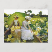 Lotus Lilies Charles Courtney Curran Postkarte (Vorderseite)