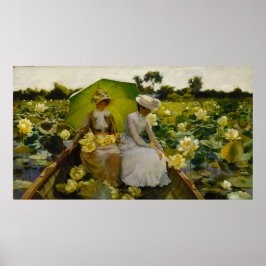 Lotus Lilies von Charles Courtney Curran Poster