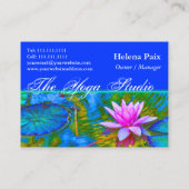 Lotus Lily Blume - Yoga Studio, Wellness-Center, S Visitenkarte (Rückseite)