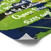 Lotus Lily Pad Nature Foto | Fakultatives Sprichwo Poster (Ecke)