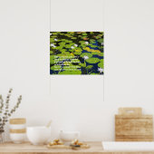 Lotus Lily Pad Nature Foto | Fakultatives Sprichwo Poster (Küche)
