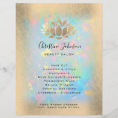 Lotus-Logo auf optischem Hintergrund Flyer (Vorne)