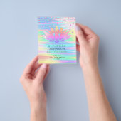 Lotus Logo farbige Wellen Schönheit beruflich Flyer (Gruppe)