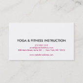 Lotus-Logo für die Blume Yoga Visitenkarte (Rückseite)