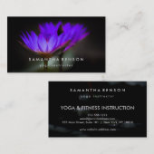 Lotus-Logo für die Blume Yoga Visitenkarte (Vorne/Hinten)