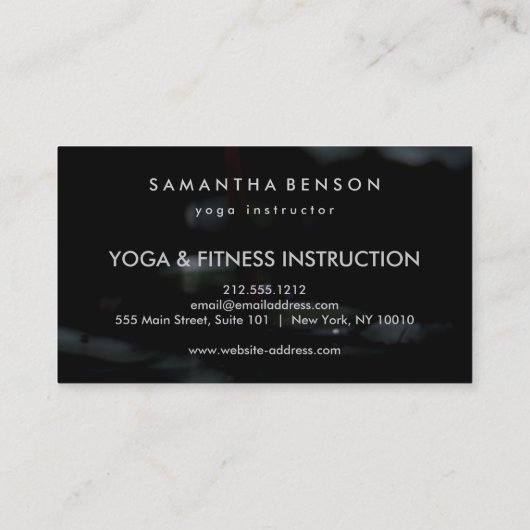 Lotus-Logo für die Blume Yoga Visitenkarte (Rückseite)