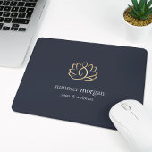 Lotus-Logo für Navy und Gold Mousepad