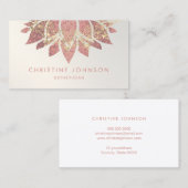 Lotus-Logo für Rose Visitenkarte (Vorne/Hinten)