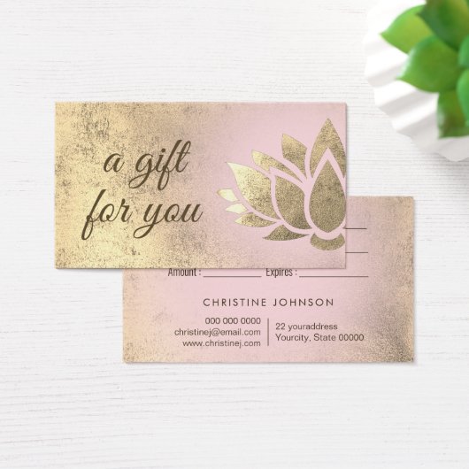 Lotus Logo-Geschenkkarte (Schreibtisch)