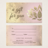 Lotus Logo-Geschenkkarte (Vorne & Hinten)