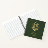 Lotus-Logo | Green Personalisiert Monogram Notizblock (Innenseite)