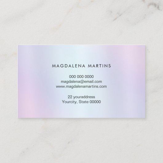 Lotus-Logo Visitenkarte (Rückseite)