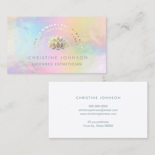 Lotus-Logo Visitenkarte (Vorne/Hinten)