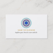 Lotus Logo Wellness Heilung Kunst Gesundheit Visitenkarte (Rückseite)