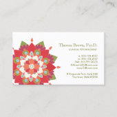 Lotus Logo Wellness und Psychische Gesundheitsvors Terminkarte (Vorderseite)