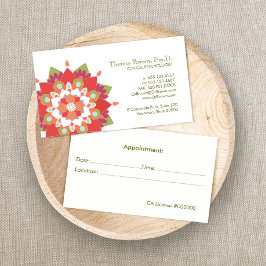 Lotus Logo Wellness und Psychische Gesundheitsvors Terminkarte