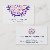 Lotus-Logo Yoga Meditation Wellness Visitenkarte (Vorne/Hinten)