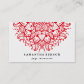 Lotus-Logo Yoga Meditation Wellness Visitenkarte (Vorderseite)