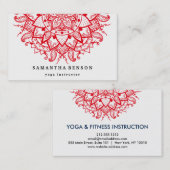 Lotus-Logo Yoga Meditation Wellness Visitenkarte (Vorne/Hinten)