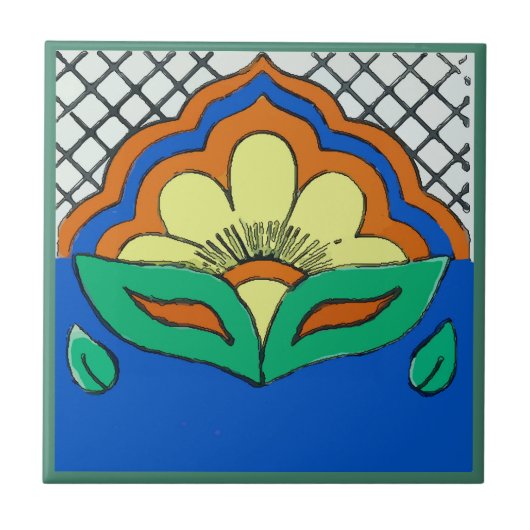 Lotus Look Tiles, Fliese (Vorderseite)