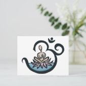 Lotus Lover Yoga Postkarte (Stehend Vorderseite)