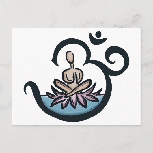 Lotus Lover Yoga Postkarte (Vorderseite)