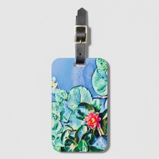 Lotus Luggage Tag Gepäckanhänger (Vorderseite Vertikal)