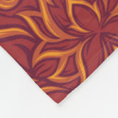 Lotus Luxe TapestPattern - Der weiße Lotus Fleecedecke (Ecke)