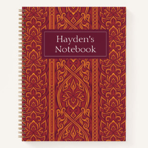 Lotus Luxe TapestPattern - Der weiße Lotus Notizblock