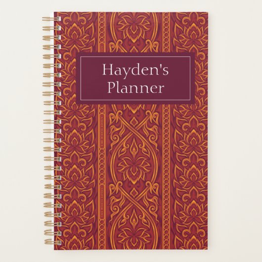 Lotus Luxe TapestPattern - Der weiße Lotus Planer (Vorderseite)