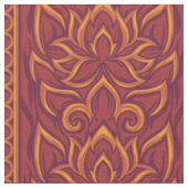 Lotus Luxe TapestPattern - Der weiße Lotus Stoff (Nahaufnahme)