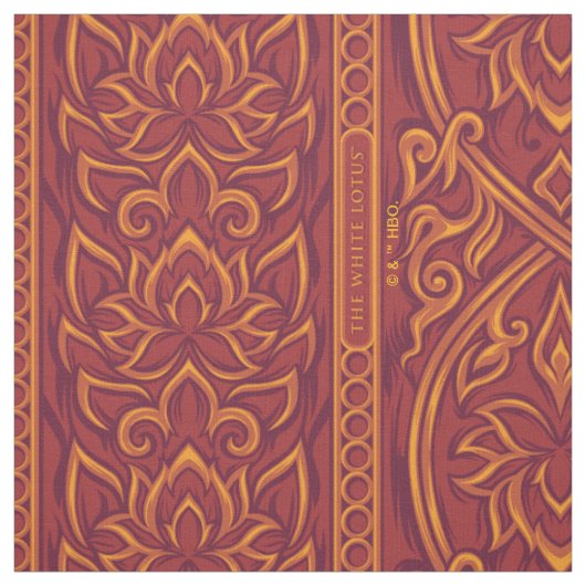 Lotus Luxe TapestPattern - Der weiße Lotus Stoff (Muster)