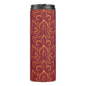 Lotus Luxe TapestPattern - Der weiße Lotus Thermosbecher (Rückseite)