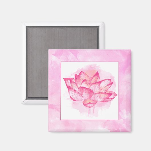 Lotus Magnet (Vorderseite/Rückseite)