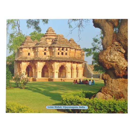 Lotus Mahal, Vijayanagara, Indien Notizblock (Vorderseite)