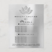 Lotus Makeup Artist Beauty Salon Lashes Flyer Grau (Vorne)