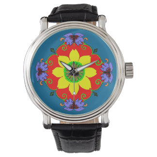 Lotus Mandala Armbanduhr