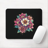 Lotus-Mandala-Boho-Blumen-Yoga-Meditation-Zen Mousepad (Mit Mouse)