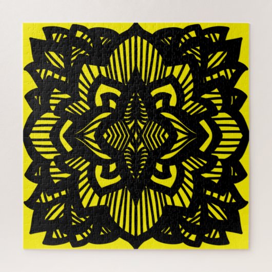 Lotus mandala design Geschenk Beutel Karte Magnet Puzzle (Vertikal)